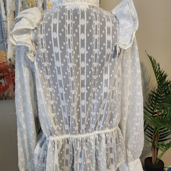 MELOGRANO RICE SHEER TOP - Picture 3 of 5